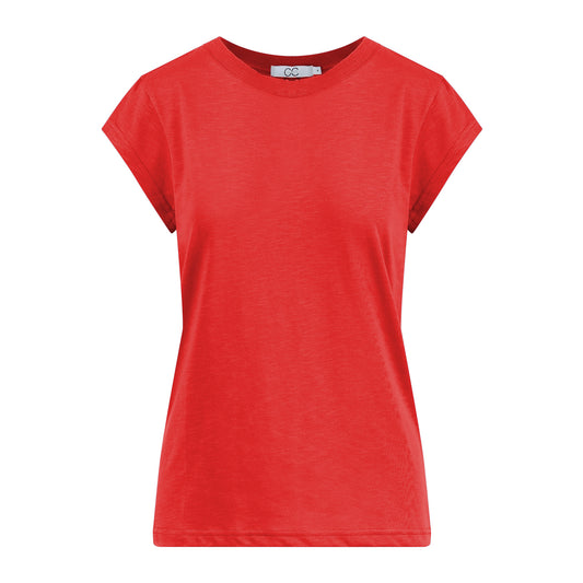 CC Heart Basic T-Shirt Berry Red