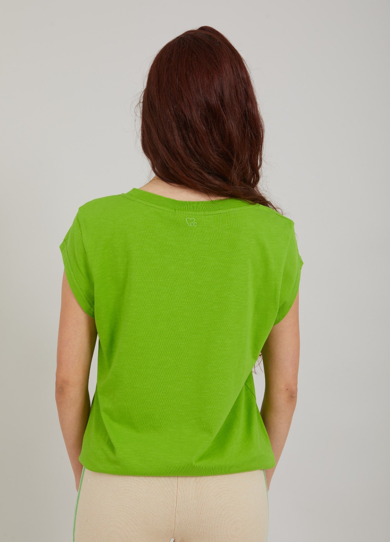 CC Heart Basic T-Shirt Flashy Green