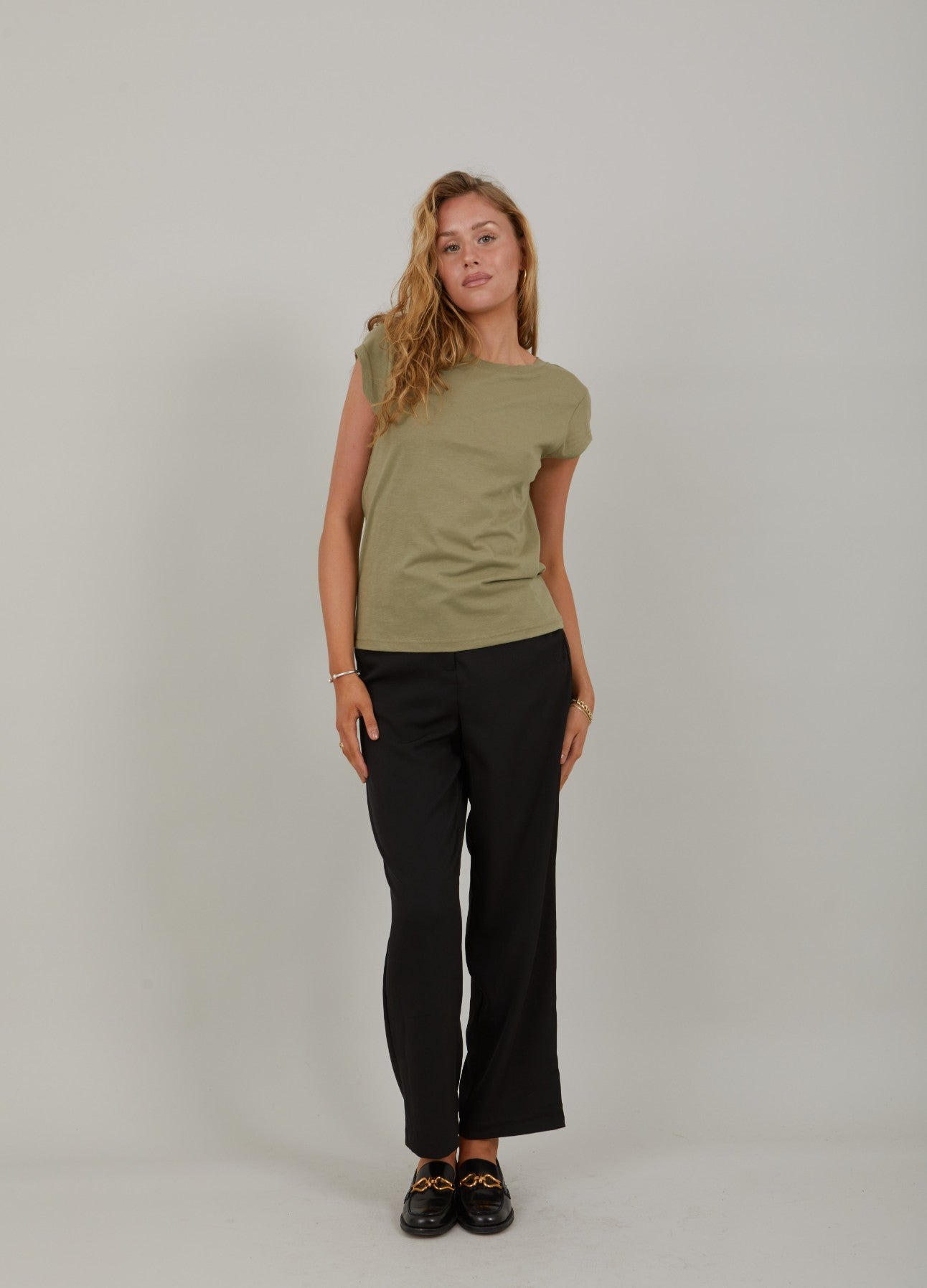 CC Heart Basic T-Shirt Dusty Olive