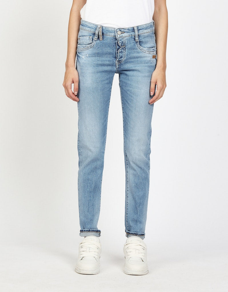 Gang 94Gerda Worn Blue Denim