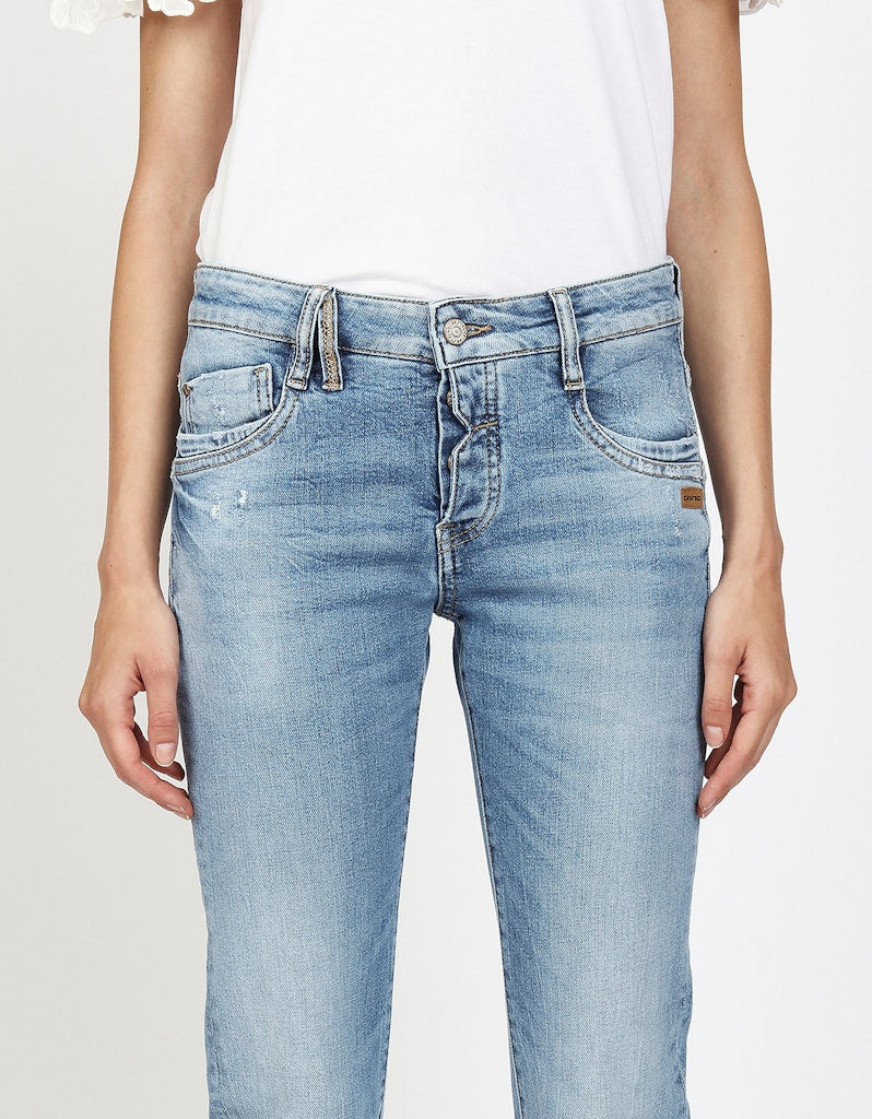 Gang 94Gerda Worn Blue Denim
