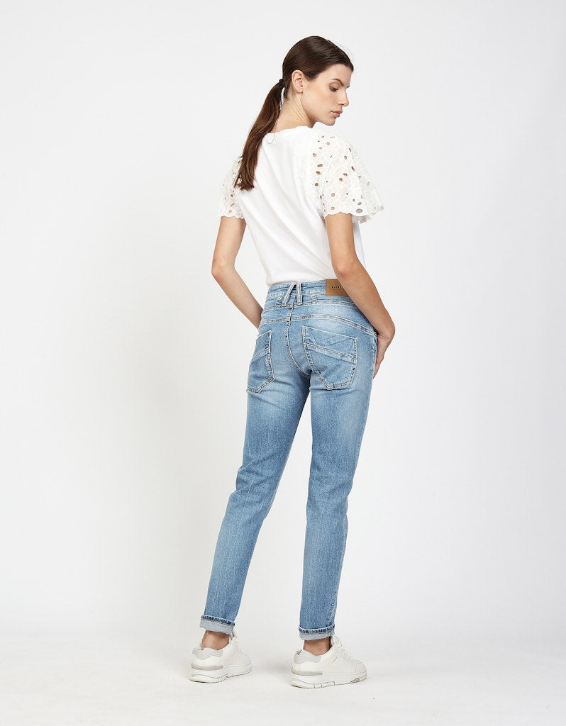 Gang 94Gerda Worn Blue Denim