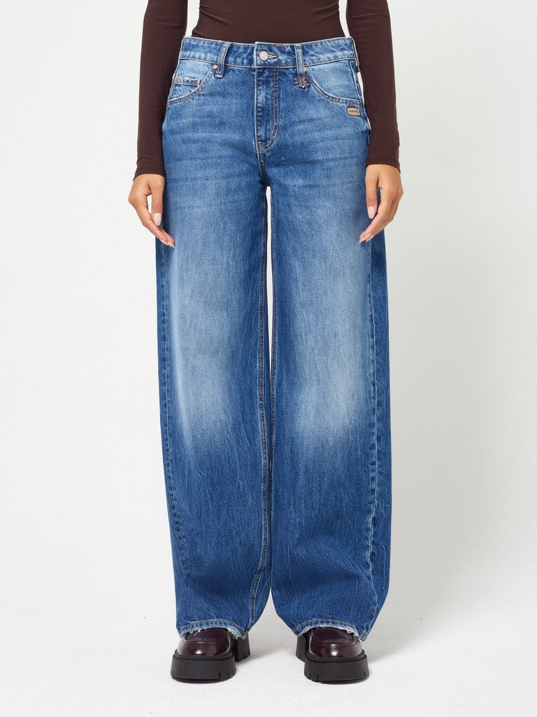 Gang 94Cora Baggy Fit Rough Midblue
