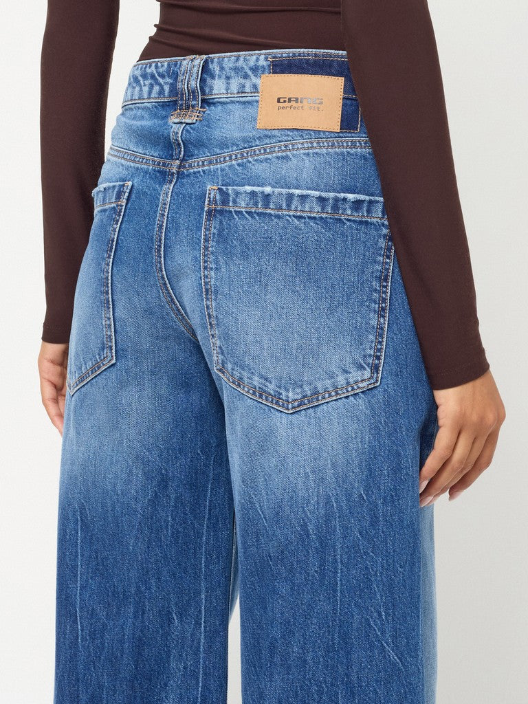 Gang 94Cora Baggy Fit Rough Midblue