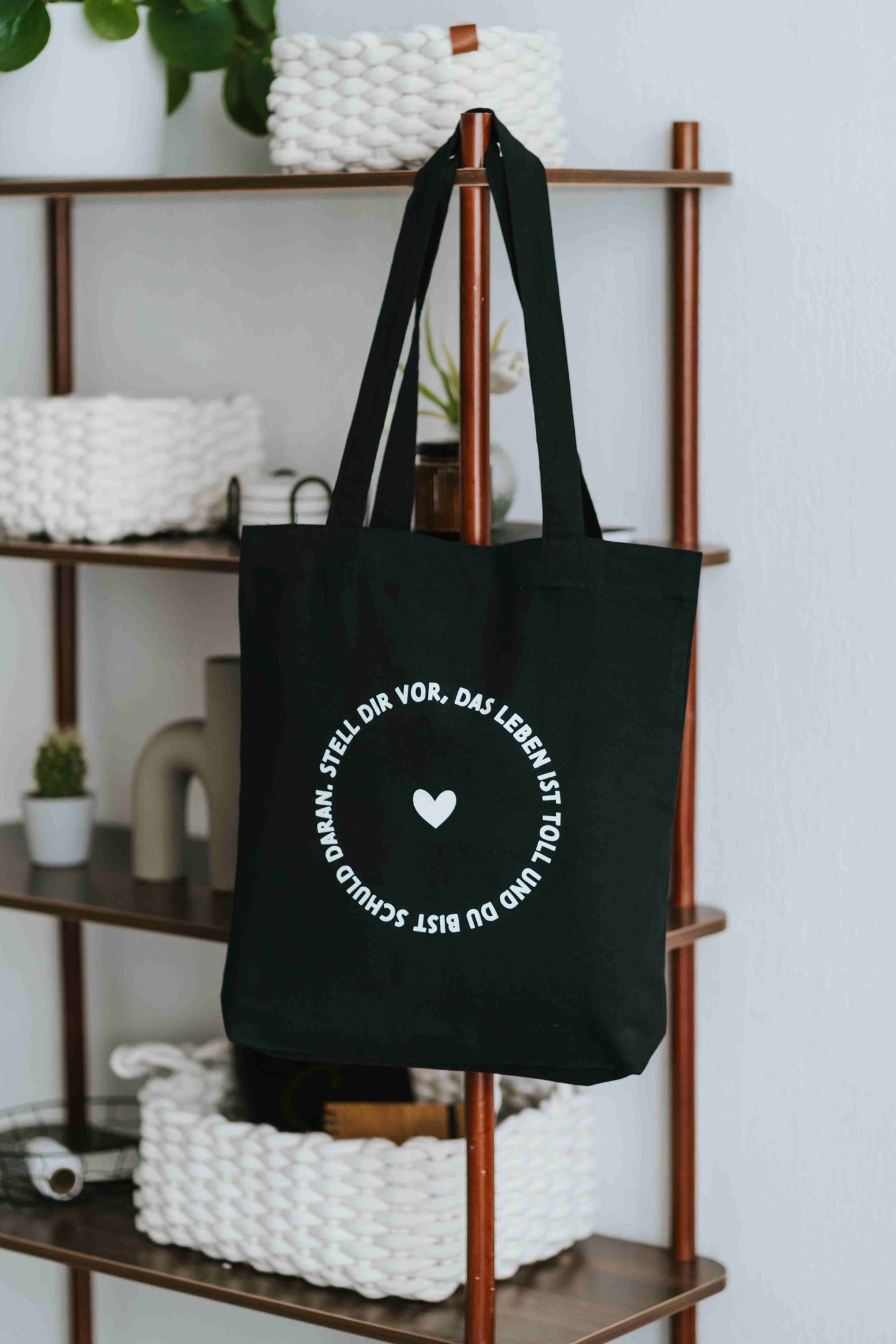 HG Tasche Das Leben ist toll Schwarz