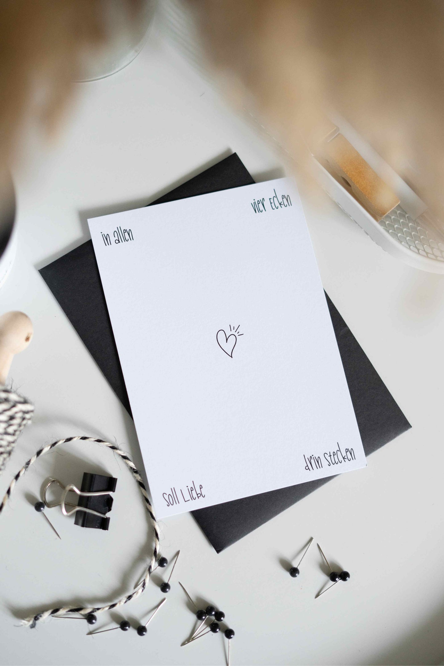HG Postkarte · Vier Ecken