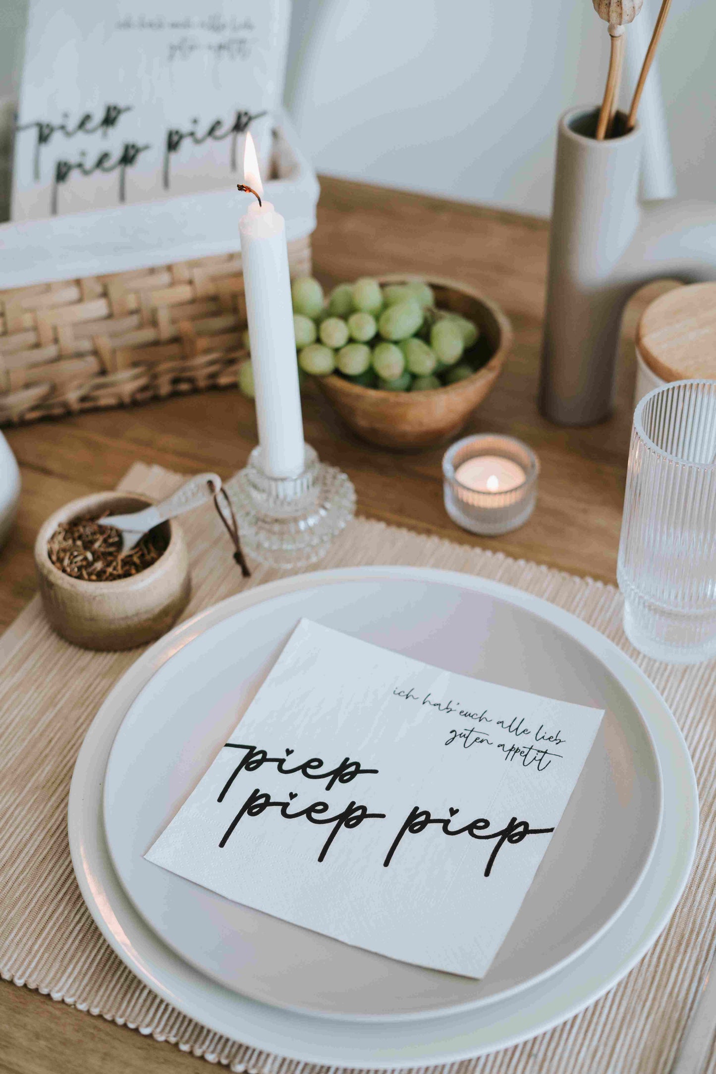 HG Serviette Piep Piep Piep