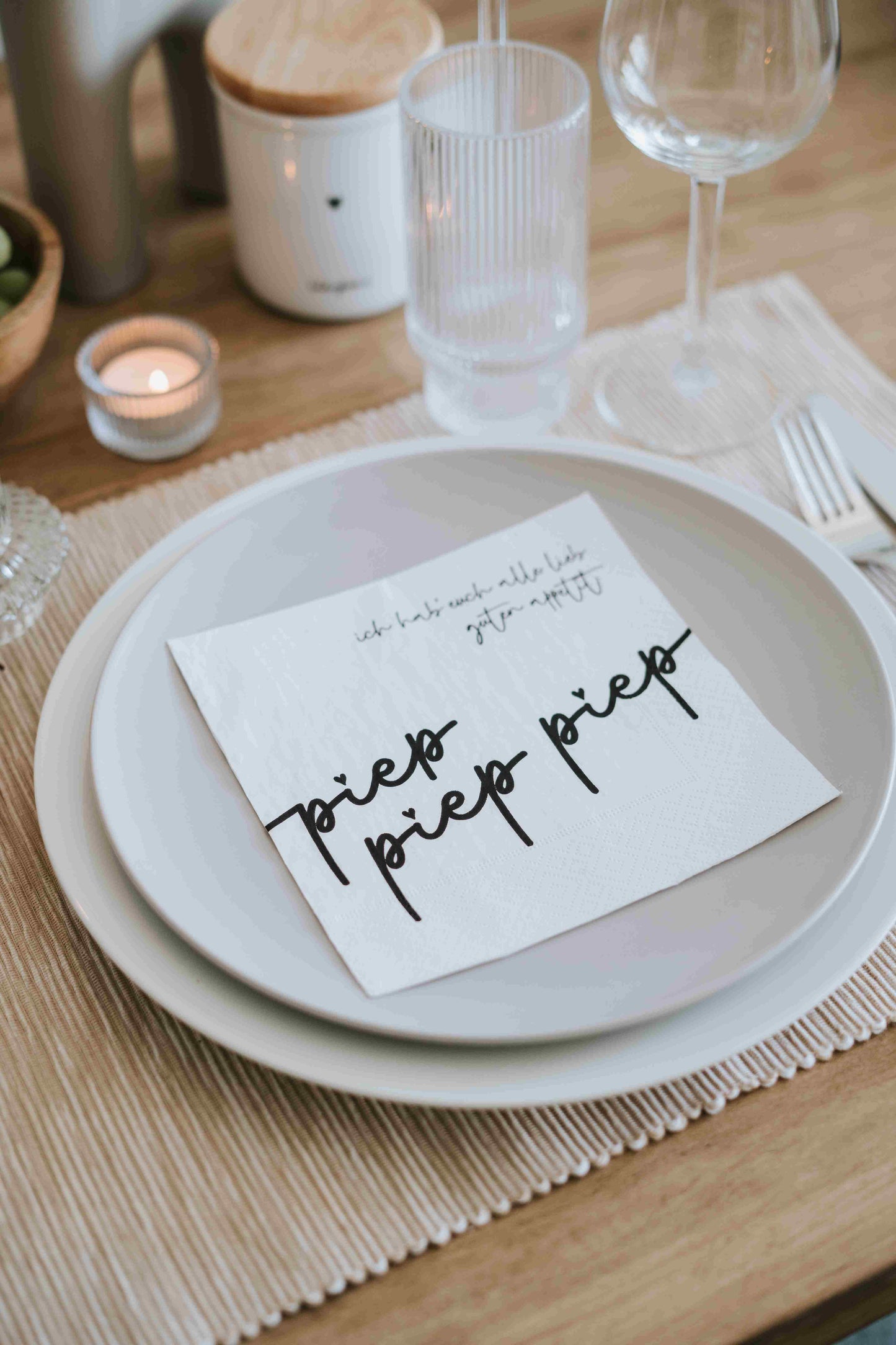 HG Serviette Piep Piep Piep