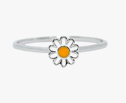 PV Ring Daisy Silver Size 7