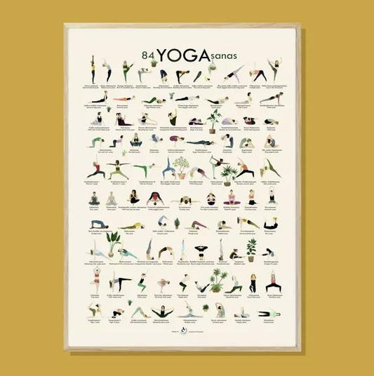 LC Yoga Haltung Poster
