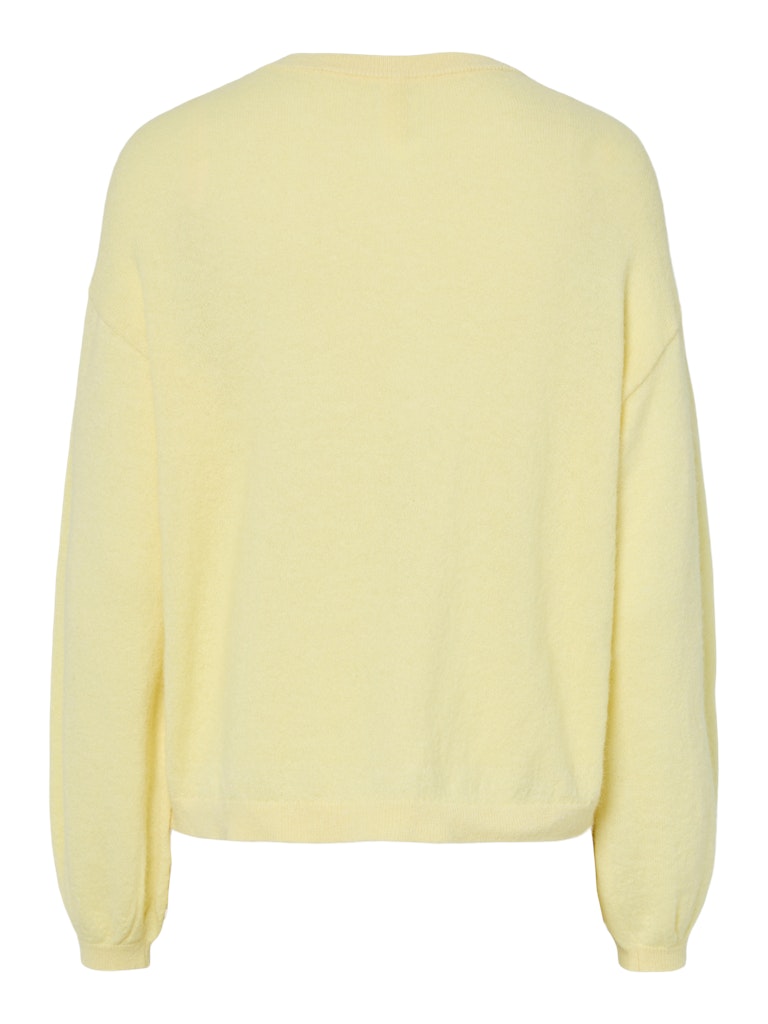 PCNaomi LS O-Neck Knit Cardigan French Vanilla