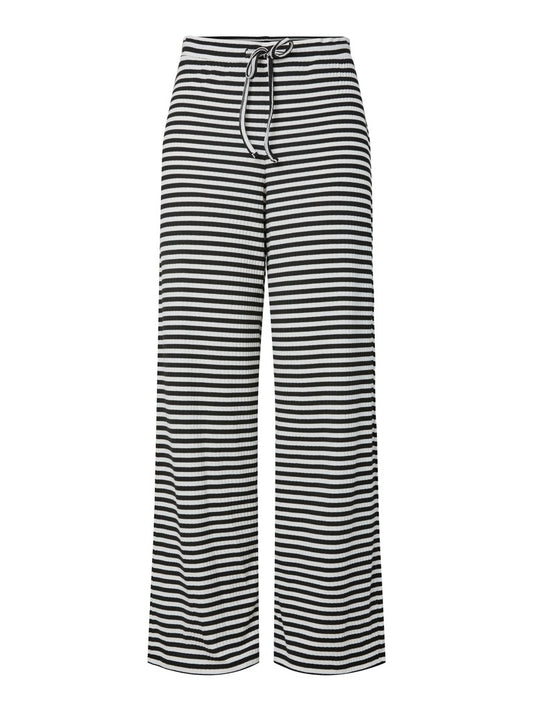 PCLAya MW Wide Pants Black