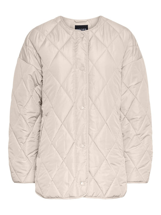 PCStella Quilted Jacket Silver Gray