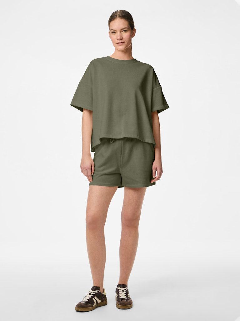 PCChilli Summer 2/4 Loose Sweat Deep Lichen Green