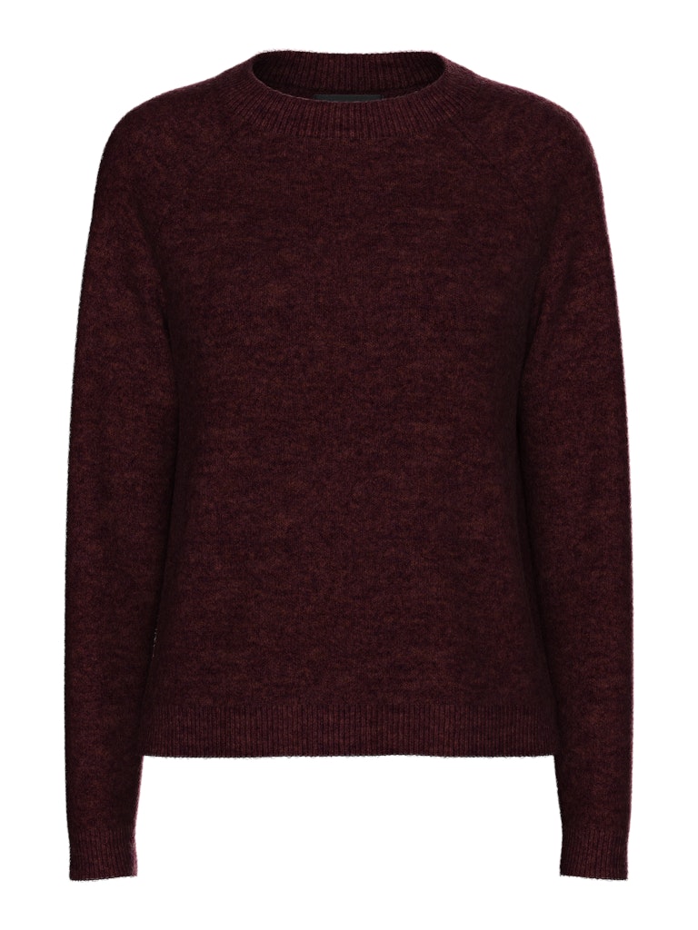 PCJuliana LS O-Neck Knit Tawny Port