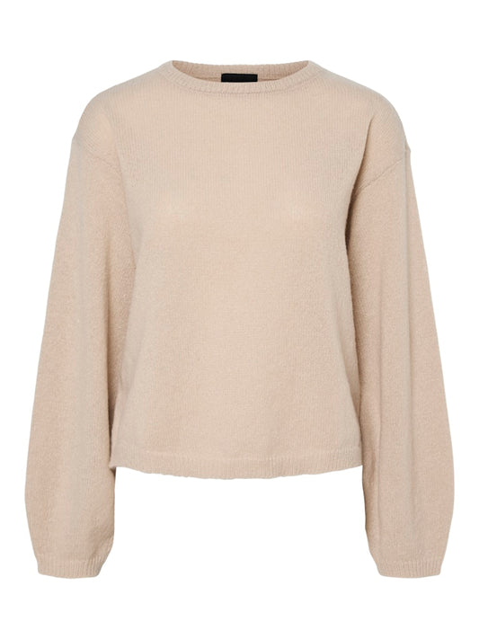PCIda LS O-Neck Knit Silver Gray