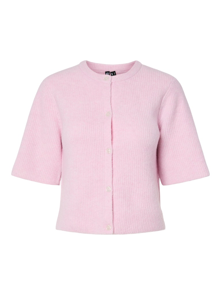 PCSilly SS O-Neck Knit Cardigan Roseate Spoonbill