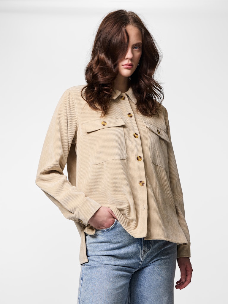 PCEffi LS Shirt White Pepper