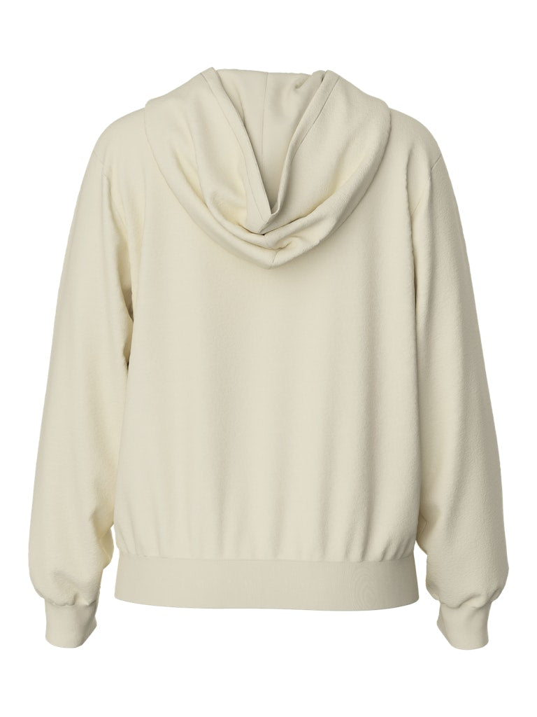 PCChilli LS Zip Hoodie White Pepper