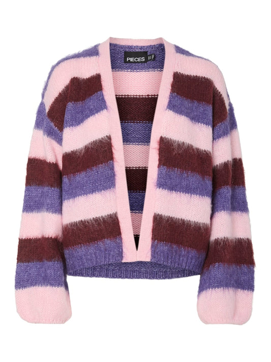 PCFicca LS Loose Knit Cardigan Pink-A-Boo