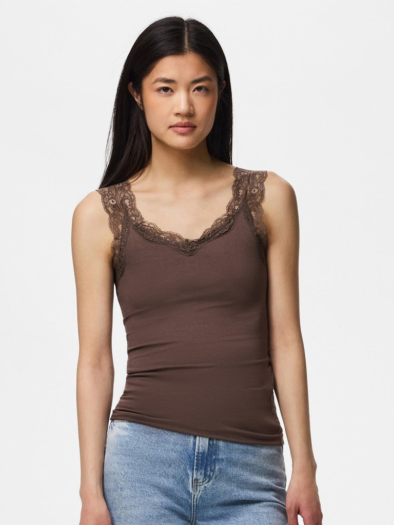 PCBarbera Lace Top Hot Fudge