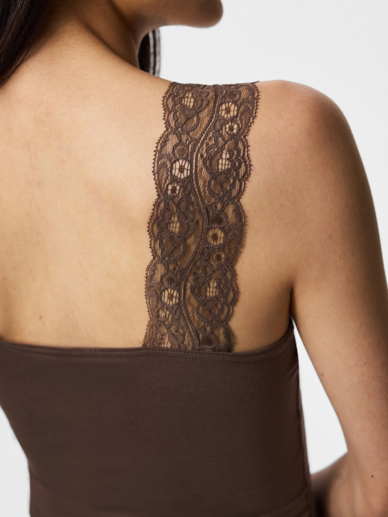 PCBarbera Lace Top Hot Fudge