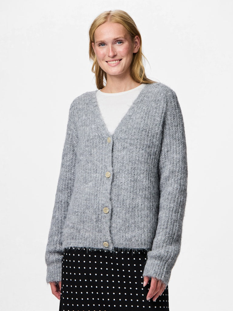 PCCleo LS V-Neck Cardigan MGM