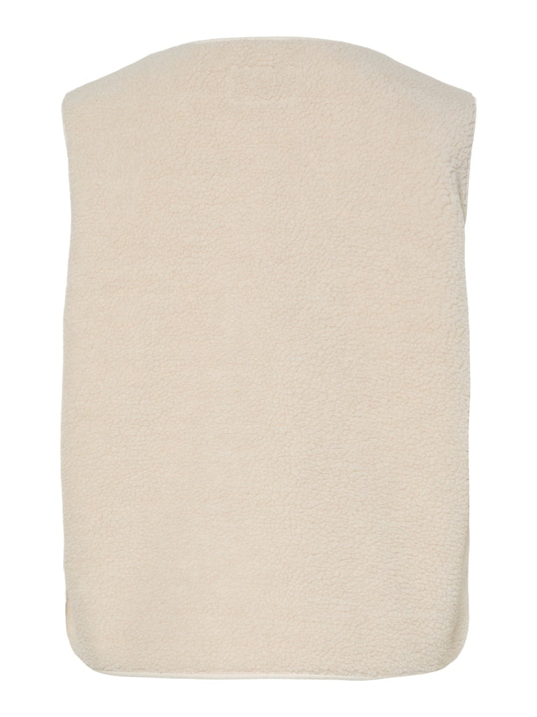 PCJune Teddy Vest Birch