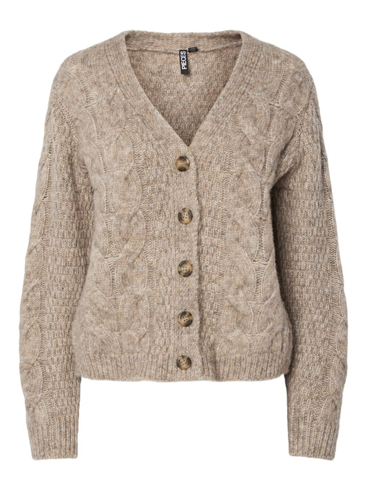 PCNina LS V-Neck Knit Cardigan Fossil