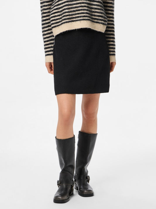 PCMalou HW Knit Skirt Black