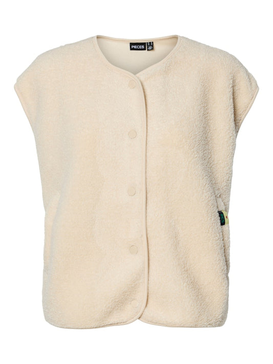 PCKatty Teddy Vest Birch