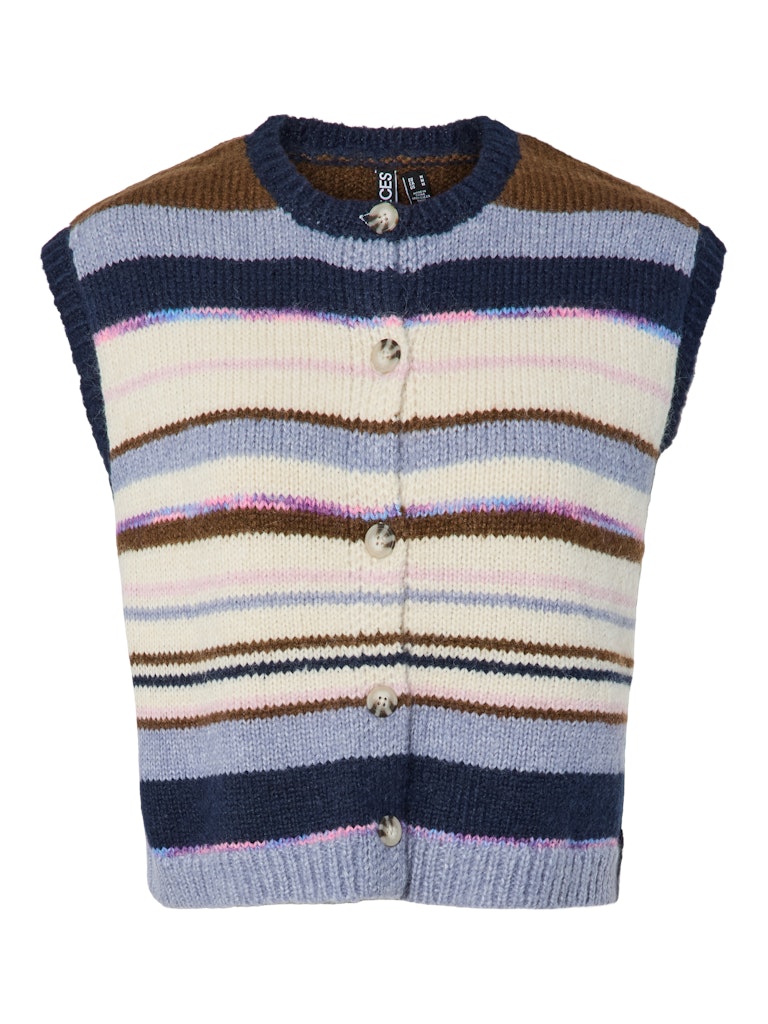 PCRye SL Polo Knit Vest Downtown Brown