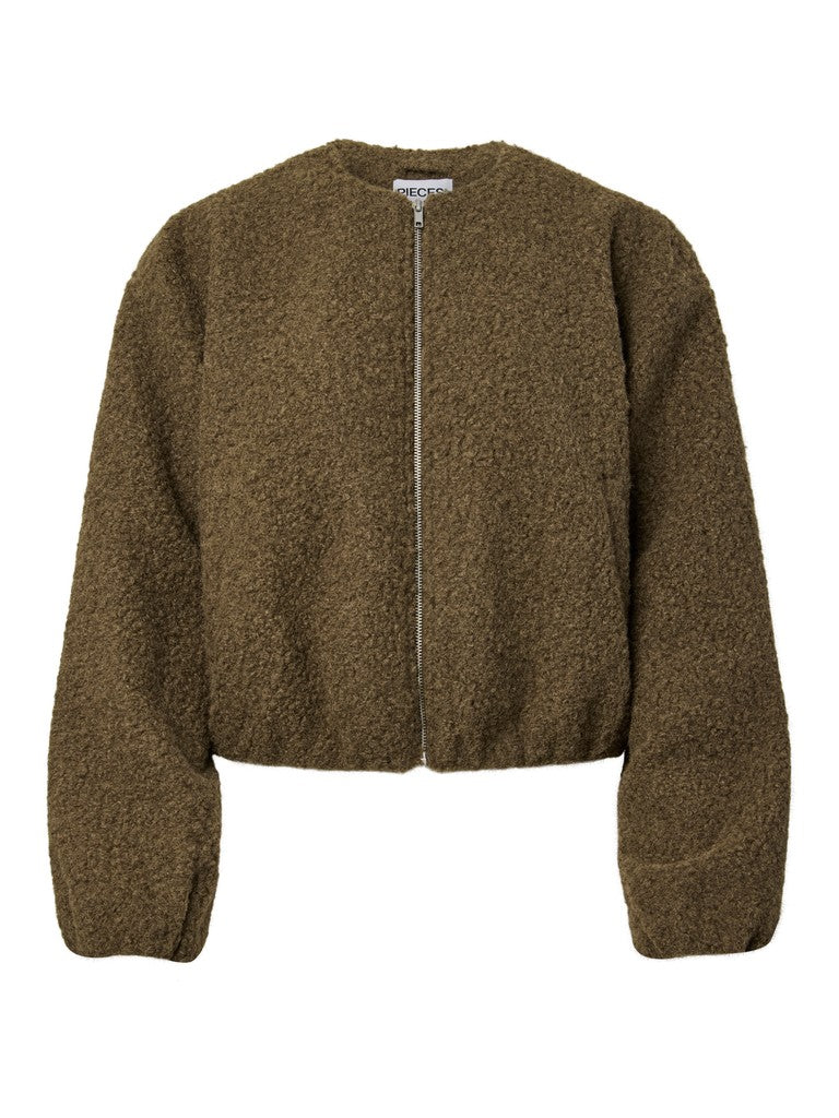 PCAlison Balloon Bomber Jacket Crocodile