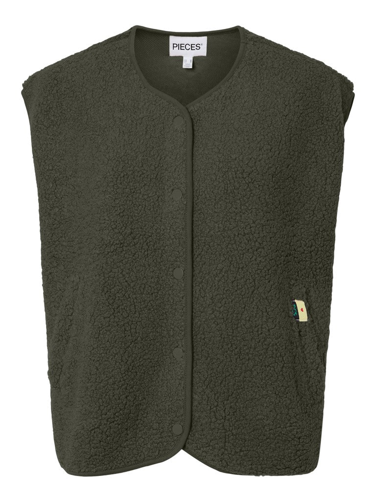 PCKatty Teddy Vest Forest Night