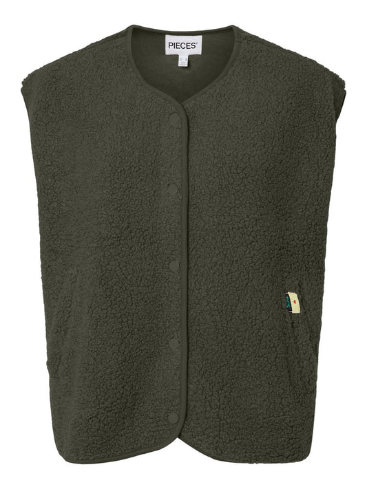PCKatty Teddy Vest Forest Night