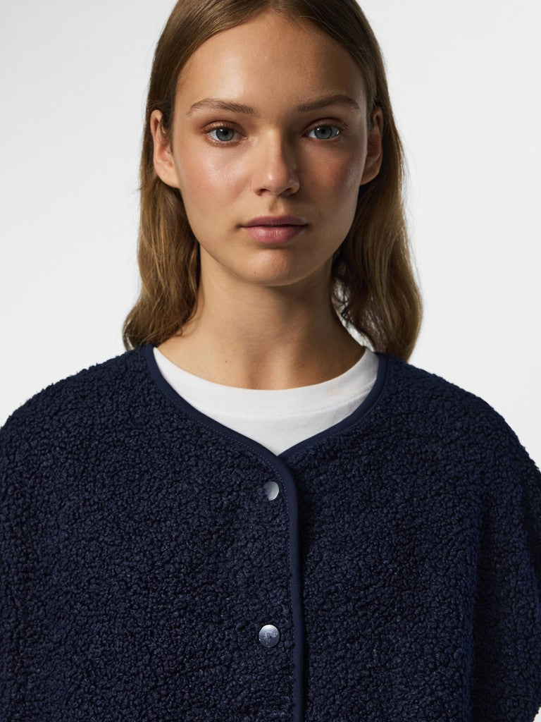 PCKatty Teddy Vest Maritime Blue