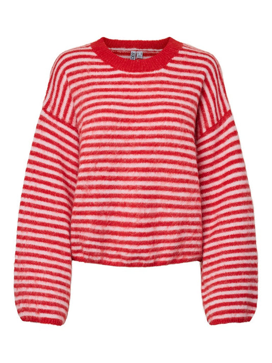 PCAda LS O-Neck Knit Flame Scarlet