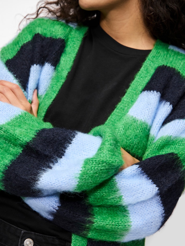 PCFicca LS Loose Knit Cardigan Fern Green