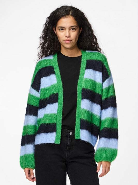 PCFicca LS Loose Knit Cardigan Fern Green