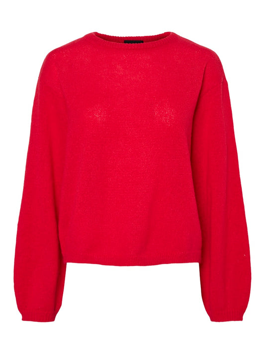 PCIda LS O-Neck Knit High Risk Red