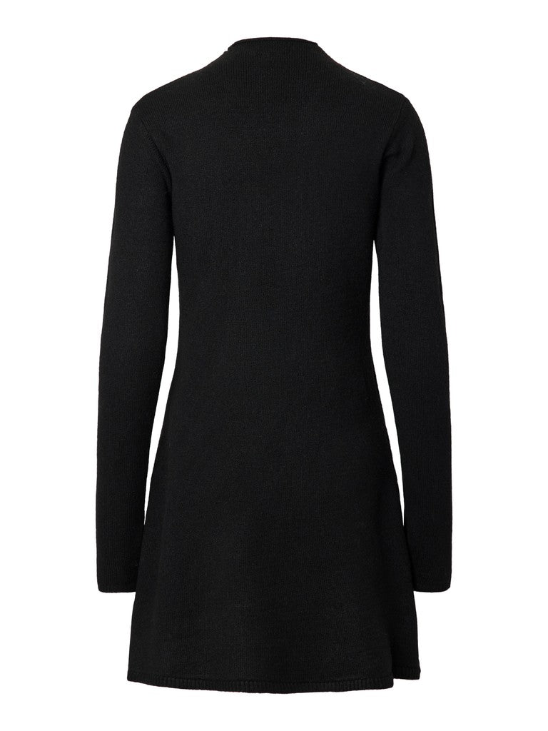 PCJunna LS Mock Neck Knit Dress Black