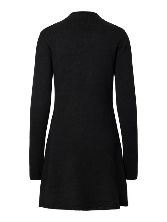 PCJunna LS Mock Neck Knit Dress Black