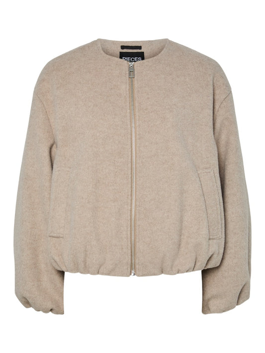 PCAnna Bomber Jacket Beige