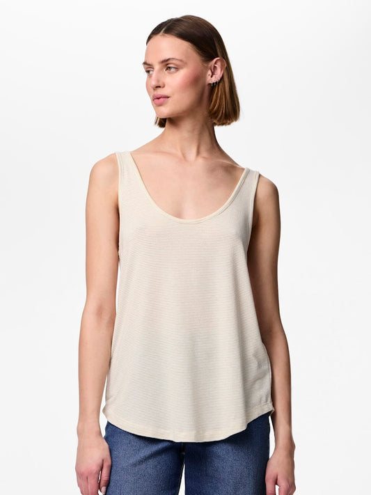 PCBillo Tank Top Lurex Bright White