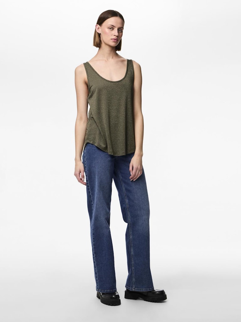 PCBillo Tank Top Lurex Grape Leaf