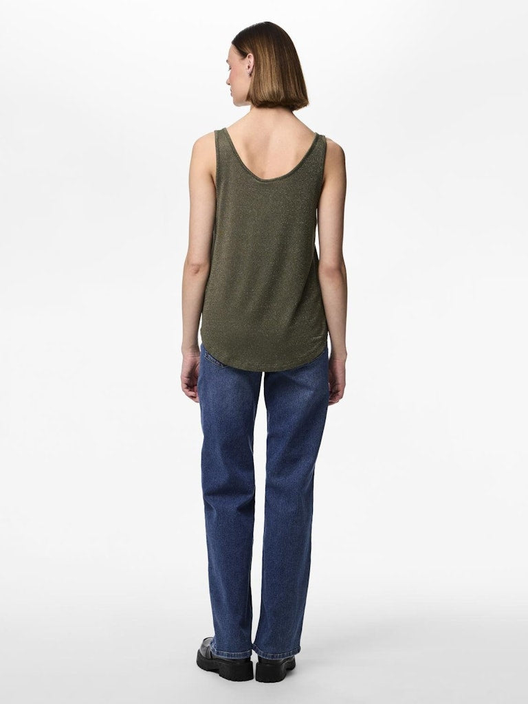 PCBillo Tank Top Lurex Grape Leaf