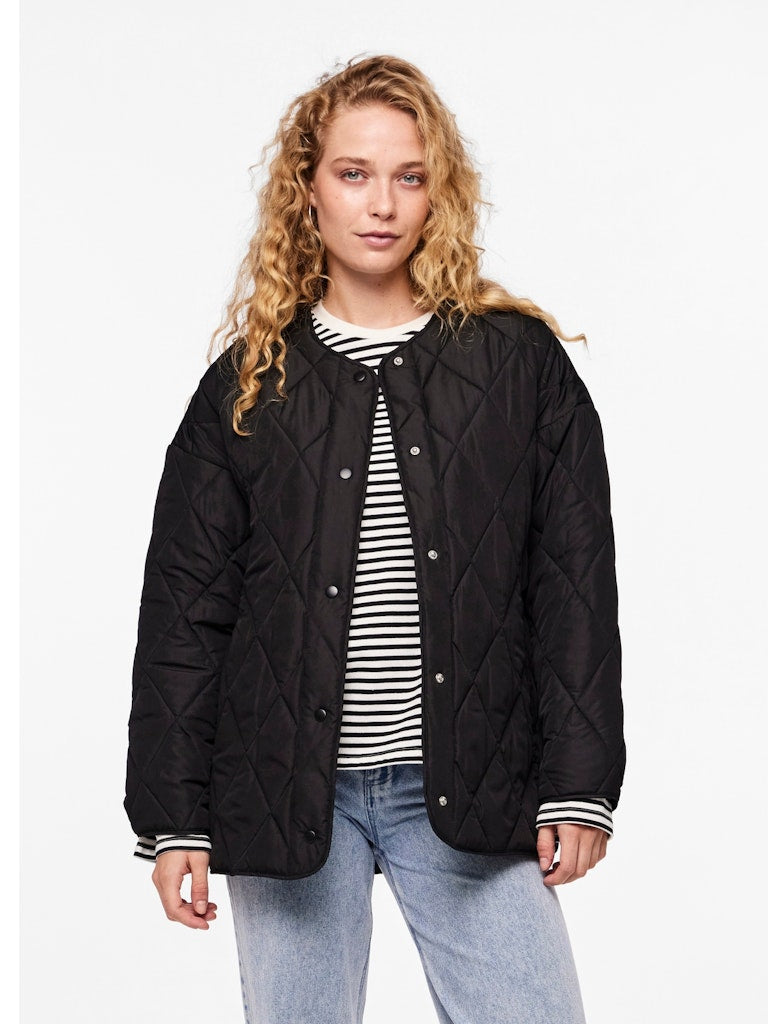 PCStella Quilted Jacket Black