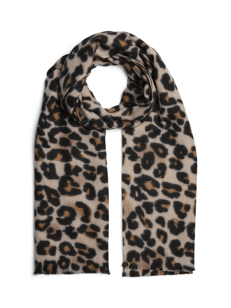 PCJorna Long Scarf Black Leo