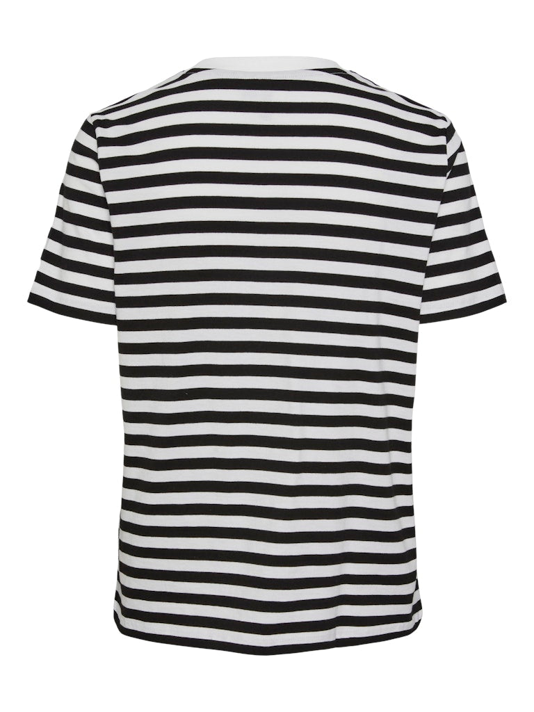 PCRia SS Tee Stripes Black