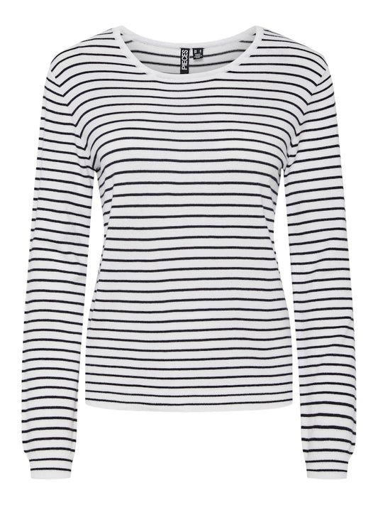 PCSonja LS Pullover Cloud Dancer